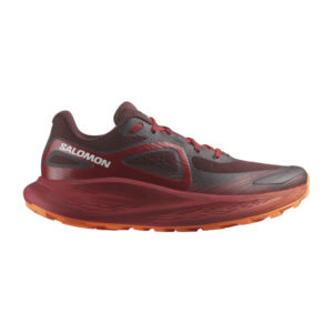 Zapatillas marca Salomon, modelo Glide Max TR 2, color marrón y granate 